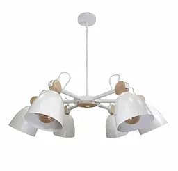 Люстра стельова з дерев'яними елементами Levistella 752V27039-6 WH