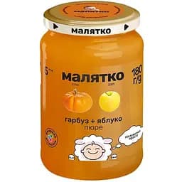 Пюре Малятко Тыква-яблоко, 180 г