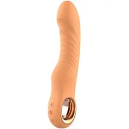 Вибратор Dreamtoys Glam Flexible Ribbed Vibe 22 см оранжевый