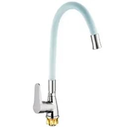 Змішувач для кухні Mixxus SOP4-146 з білим силіконовим виливом MI6491 Хром