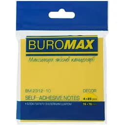 Блок паперу для нотаток Buromax Pastel з клейким шаром 76х76 мм 100 аркушів різнобарвний (BM.2312-10)