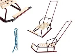 Санки дитячі з відкидною спинкою та підставкою для ніг, АРТ. 2.1 БОРДО