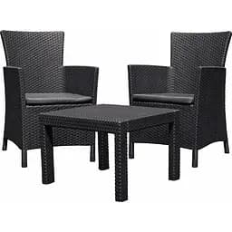 Комплект садових меблів Allibert Keter Rosario balcony set графіт - прохолодний сірий