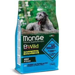 Сухий корм Monge BWild Adult Беззерновий для дорослих собак усіх порід з анчоусом 2,5 кг