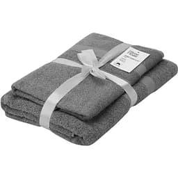 Набір рушників махрових Ardesto Splendid 50х90 см 70х140 см 2 шт. 100% бавовна сірий (ART2359GR) 