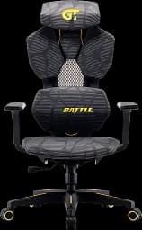 Геймерське крісло GT Racer сіре з жовтим (X-6002 Battle Gray/Yellow) - мініатюра 2