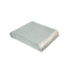 Покрывало Lotus Home - Checked Gingham зеленый 190x225