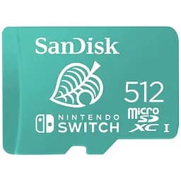 Карта памяти SanDisk microSDXC 512 GB A1 UHS-I Ultra for Nintendo Switch (SDSQXAO-512G-GNCZN) [95517]