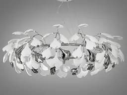 Эксклюзивная подвесная люстра с фарфоровыми элементами