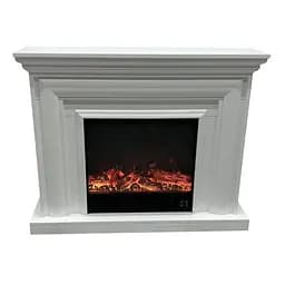 Електричний камін Elizabet White Bluetooth звук потріскування дров 1500Вт (10080128)