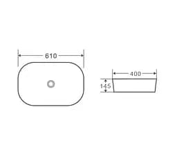 Раковина накладна Mixxus Premium Diverse-0102 (MP6486) - мініатюра 2