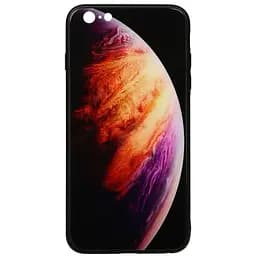 Чохол-накладка Toto Print Glass Space Case Apple iPhone 6 Plus/6S Plus Lilac