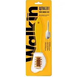 Щітка потрійна для взуття з замші та нубуку Walkin