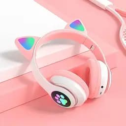 Навушники Bluetooth Tucci STN28 з вушками Pink  - мініатюра 3