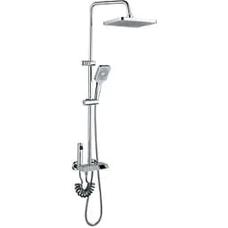 Душева система Mixxus Premium Neptune 009-J з кнопкою перемикання 4 режими MI6832, Хром