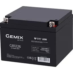 Аккумуляторная батарея для ИБП Gemix AGM 12 V / 26 А*ч (GB1226)