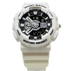 Наручний тактичний годинник Skmei 1688 (Чорно-білий)