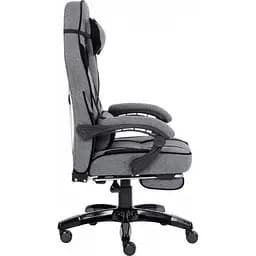Крісло ігрове GT Racer X-2749-1 Gray/Black Suede (X-2749-1 Fabric Gray/Black Suede) - мініатюра 3