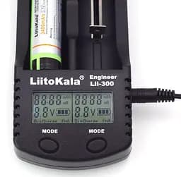 Зарядний пристрій LiitoKala Lii-300, 2x(Lion/NiMH/NiCd), Power Bank, discharge function, display - мініатюра 7