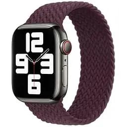 Ремінець CasePro Braided Solo Loop Dark Cherry Size M для Apple Watch 42mm/41mm/40mm/38mm