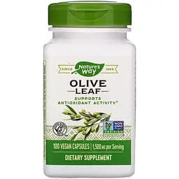 Оливкове листя Nature's Way Olive Leaves 1500 мг 100 капсул
