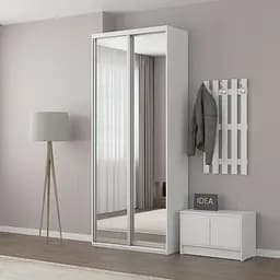Шафа-купе Idea серія 8 90 x 60 x 240 см Білий Дзеркало