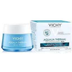 Насичений крем для глибокого зволоження Vichy Aqualia Thermal для сухої шкіри 50 мл - мініатюра 3