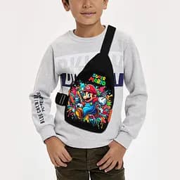 Сумка через плечо детская Супер Марио 29х17 см сумка слинг для мальчика (02195)