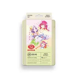 Набор карандашей акварельных 99IDEAS "Aqua Expert" 12 цветов, Manga Set, металлическая коробка, 99AE-12MANG