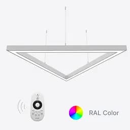 Керований світлодіодний світильник X-LED 90Вт Трикутник ral (3x680) LSNTri-90dc