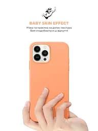 Силиконовый чехол для Apple iPhone 15 Pro Max, ICON2 Case, оранжевый, противоударный, панель, защита всего корпуса, матовая поверхность Soft Touch, выступает над дисплеем, совместим с защитными стеклами и пленками, с микрофиброй, ArmorStandart (ARM70534) - мініатюра 8