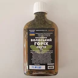 Настойка на листьях грецкого ореха 200 мл