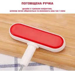 Штопор гвинтовий пластиковий у чохлі для пляшок 14.5 см, Kitchen Master Червоний 85719 - мініатюра 4