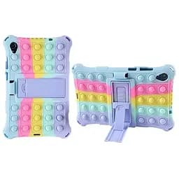 Чохол Pop it purple для планшета Lenovo Tab M10 3rd Gen TB 328 FU силіконовий Блакитна веселка