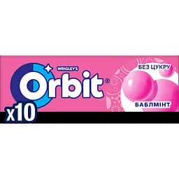 Резинка жевательная Orbit Bubblemint, 14 г (609133)