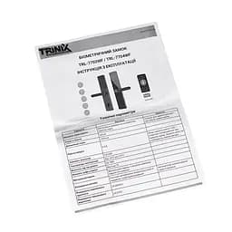 Замок біометричний автономний Trinix TRL-7704WF Black L/R з Wi-Fi, зчитувачем відбитків пальців і карт Mifare (65-00085) - мініатюра 17