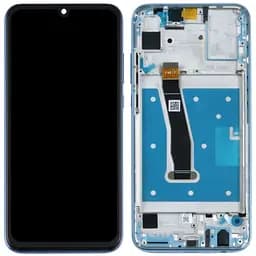 Дисплей Honor 10 Lite /Honor 20 Lite /Honor 10i /Honor 20i /Honor 20e чорний, оригінал PRC, з рамкою блакитного кольору, Sky Blue