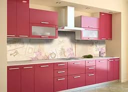 Кухонний фартух Під Старовину вінілова наклейка ПВХ листа вінтаж Бежевий 60х300 см Happy Pocket Z180865 - мініатюра 2
