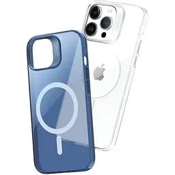 Чохол Vokamo для iPhone 15 Pro захисний з магнітним кільцем блакитний - мініатюра 3