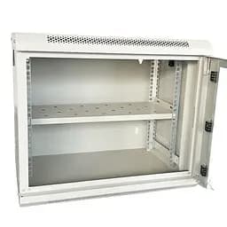 Шафа настінна GEAR 9U 19 600x600x450 мм, + Полиця 19, grey (GWMSN-9U-600-600G) - мініатюра 2