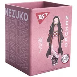 Стакан для письмового приладдя Yes Demon Slayer картон 8х8х10 см рожевий (708269)