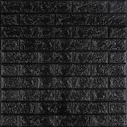 3D панель самоклеящаяся 700х770х3мм кирпич Черный (019-3) SW-00000584