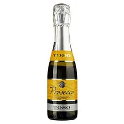 Ігристе вино Toso Prosecco Spumante Extra Dry DOC, біле, сухе 11%, 0,2 л (АLR5226)