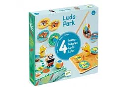 Настольная игра Djeco Набор игр 4 в 1 Лудопарк (Ludo Park) (DJ01698)
