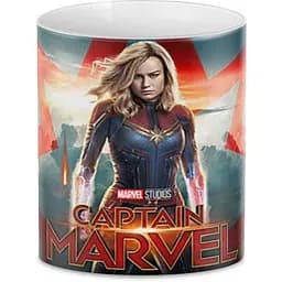 Кухоль GeekLand Капітан Марвел Captain Marvel CМ.02.07 330 мл білий