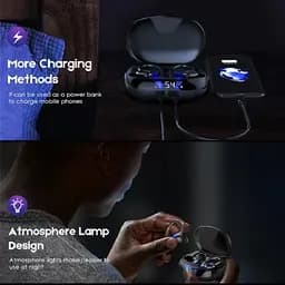 Навушники бездротові спортивні TWS S730 з кріпленням за вухо Black (17630) - мініатюра 6