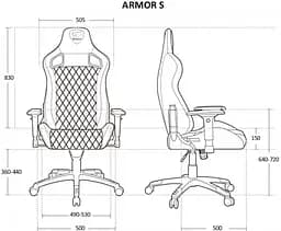 Геймерське крісло Cougar Armor S Black [3MASBNXB.0001] [74987] - мініатюра 6