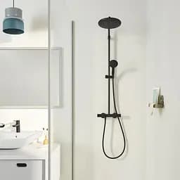 Душова система термостатична Grohe QuickFix Vitalio Start System 250 266772431, Чорний матовий - мініатюра 6