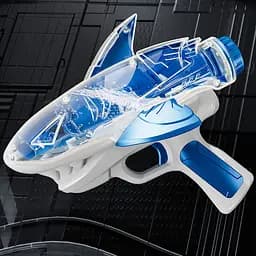 Водяний акумуляторний пістолет Shark Water Gun 185-68 (300ml) with lithium battery Blue - мініатюра 3