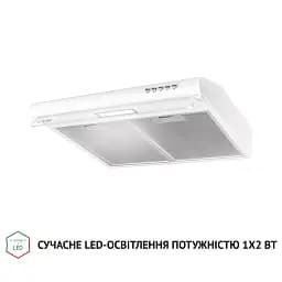 Витяжка плоска Perfelli PL 5144 W LED - мініатюра 4